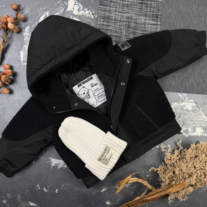 Курточка дитяча демі Teddy BEWARM Black