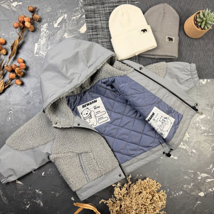 Курточка дитяча демі Teddy BEWARM Grey