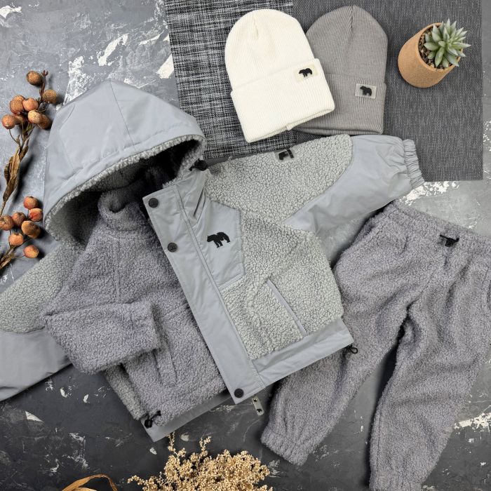 Курточка дитяча демі Teddy BEWARM Grey