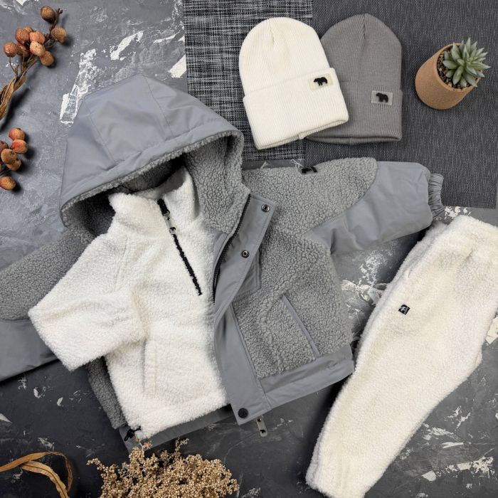 Курточка дитяча демі Teddy BEWARM Grey