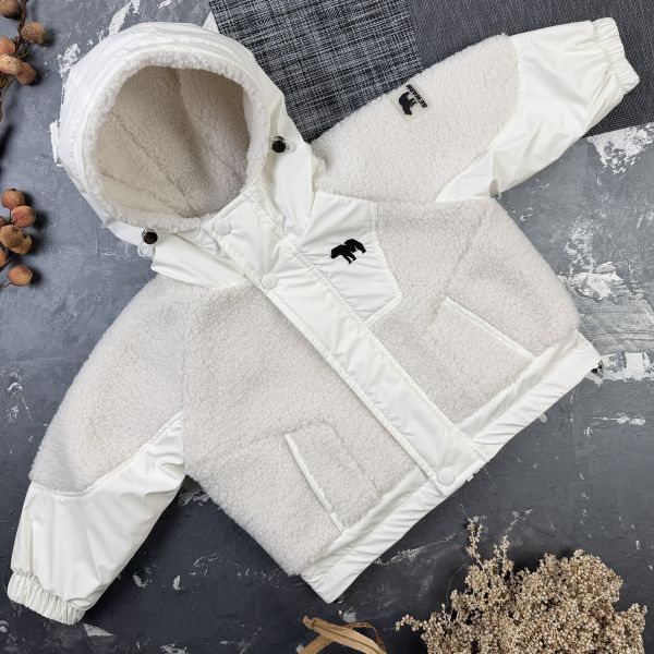 Курточка дитяча демі Teddy BEWARM White