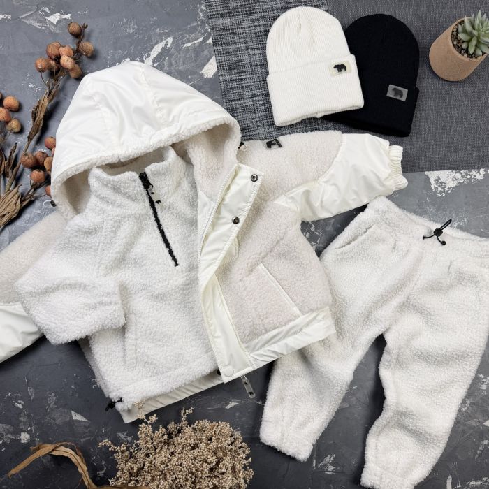 Курточка дитяча демі Teddy BEWARM White