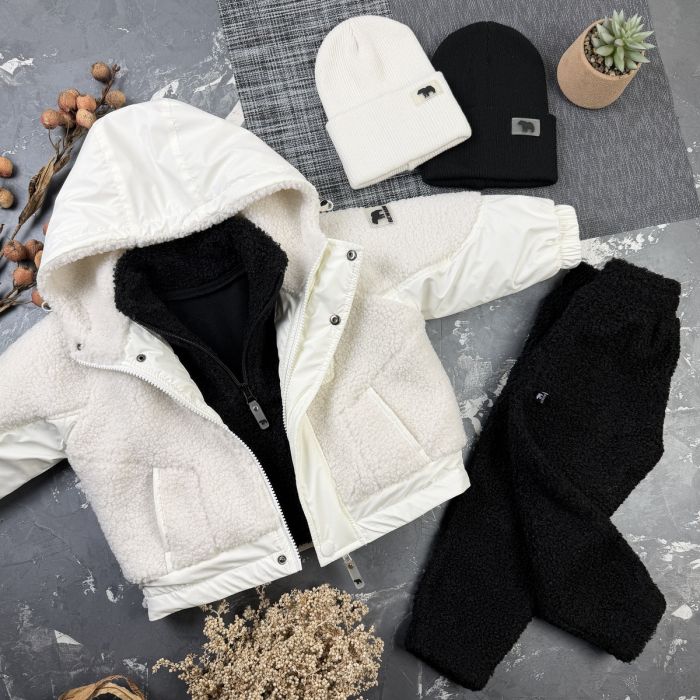 Курточка дитяча демі Teddy BEWARM White
