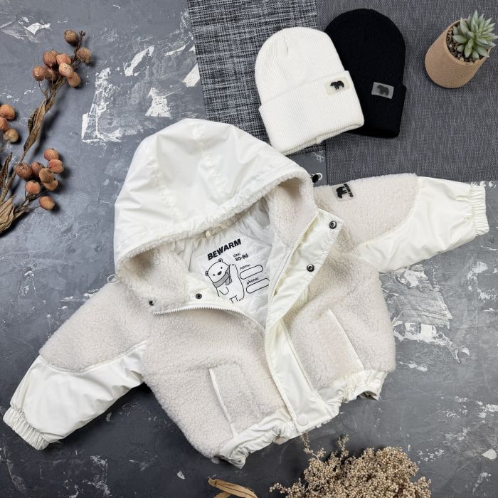 Курточка дитяча демі Teddy BEWARM White