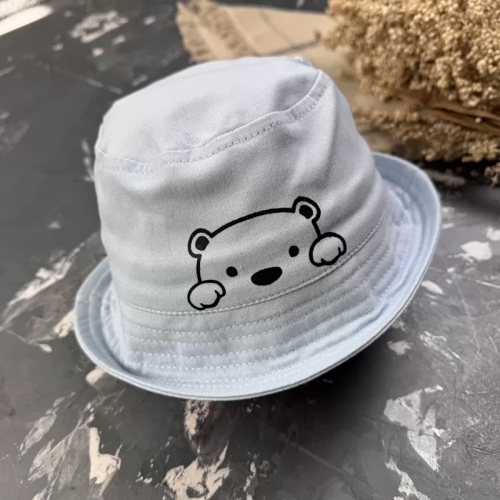 Костюм prettybear шорти+футболка+панамка дитячий Блакитний/Чорний