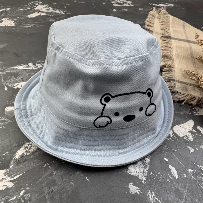 Костюм prettybear шорти+футболка+панамка дитячий Блакитний/Чорний