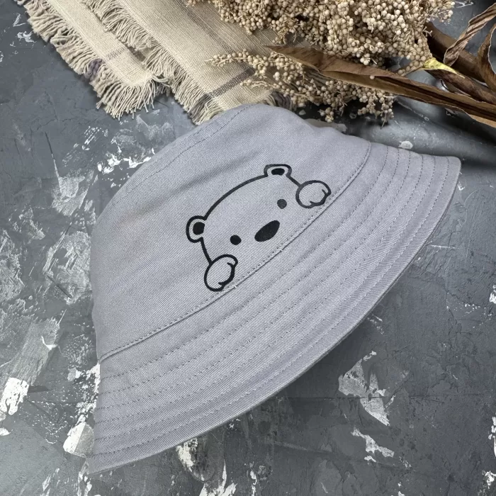 Костюм prettybear шорти+футболка+панамка дитячий Сірий
