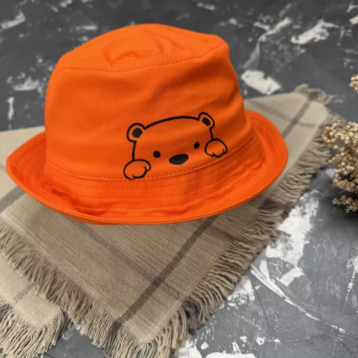 Костюм prettybear шорти+футболка+панамка дитячий Помаранчевий//Чорний