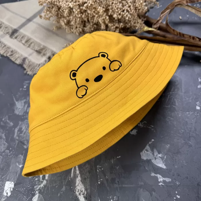 Костюм prettybear шорти+футболка+панамка дитячий Гірчиця/Хакі