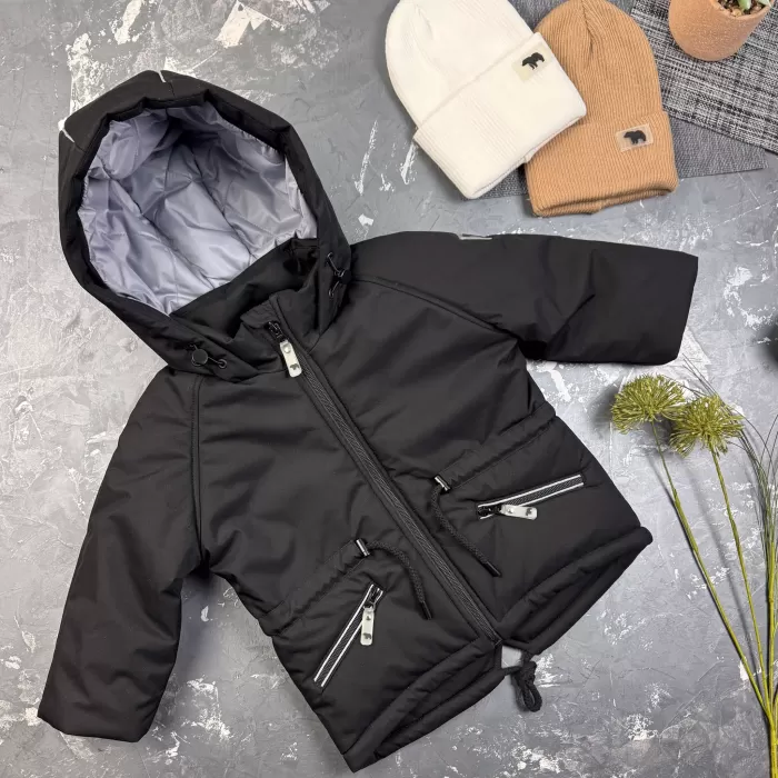 Парка Spring дитяча демісезонна BEWARM Black