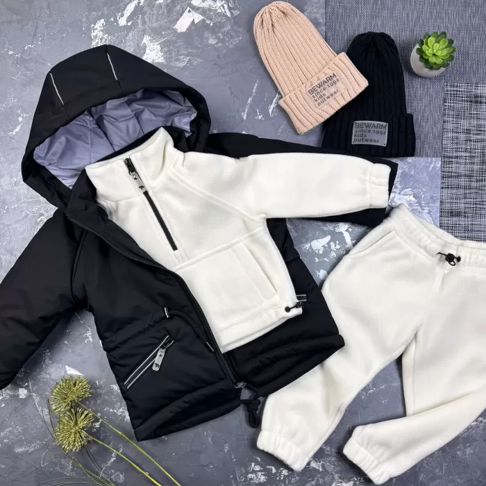 Парка Spring дитяча демісезонна BEWARM Black