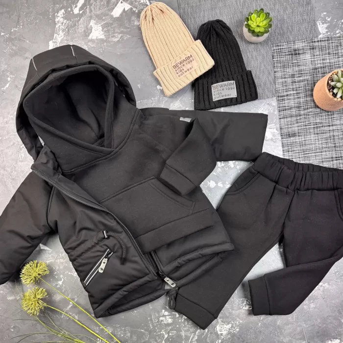 Парка Spring дитяча демісезонна BEWARM Black