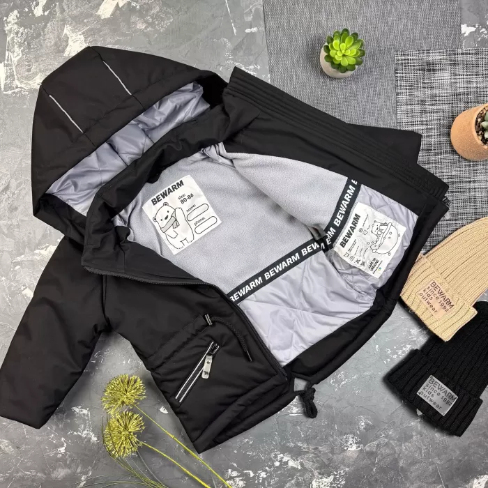 Парка Spring дитяча демісезонна BEWARM Black