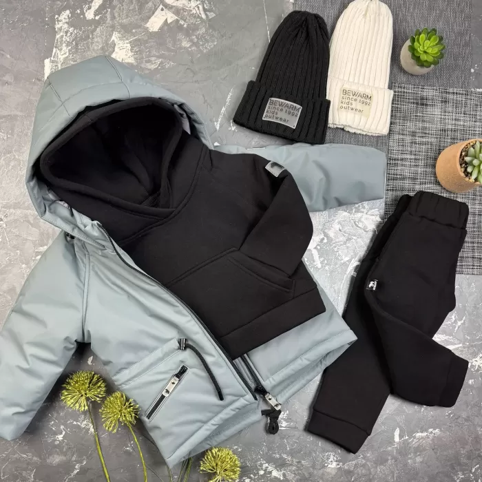 Парка Spring дитяча демісезонна BEWARM IceGray