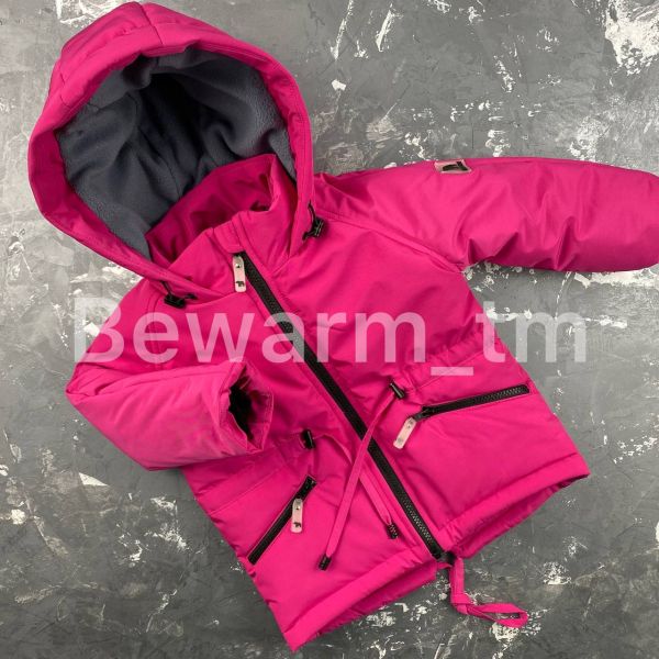 Парка Spring дитяча демісезонна BEWARM малина