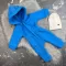 Ромпер дитячий BEWARM на флісі з капюшоном Electric Blue