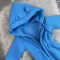 Ромпер дитячий BEWARM на флісі з капюшоном Electric Blue