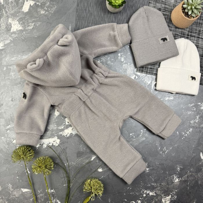 Ромпер Polar Fleece BEWARM Teddy Grey
