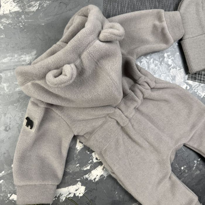 Ромпер Polar Fleece BEWARM Teddy Grey