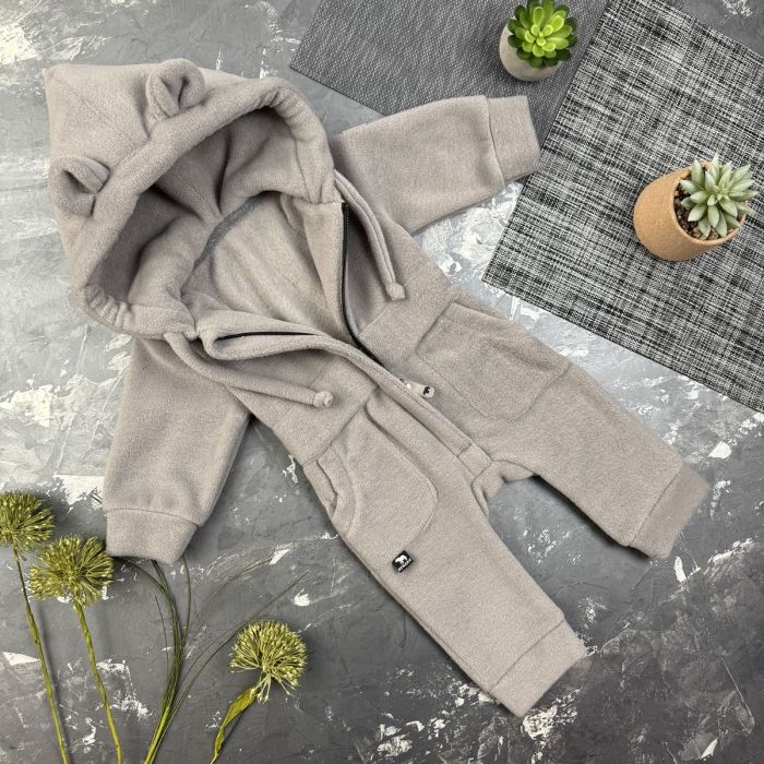 Ромпер Polar Fleece BEWARM Teddy Grey
