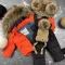 Комбінезон BEWARM Umka Black-Orange дитячий зимовий роздільний