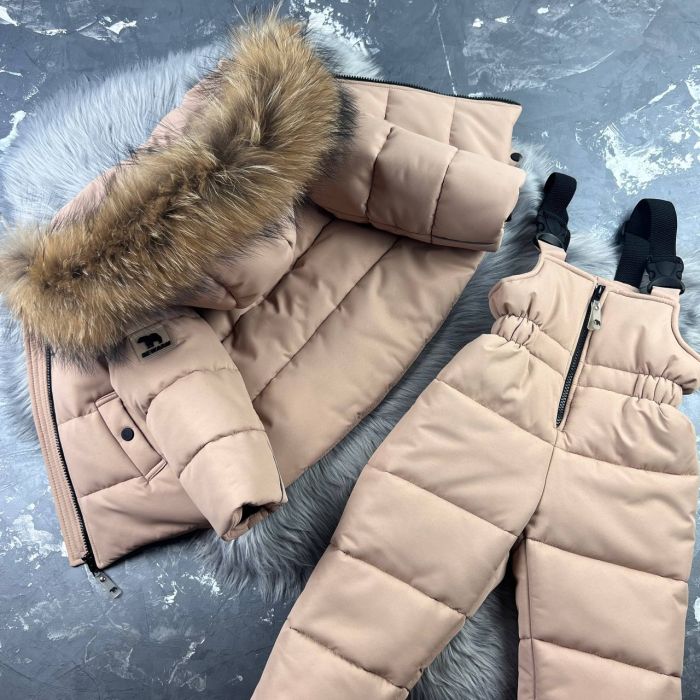 Комбінезон BEWARM Umka Beige дитячий зимовий роздільний