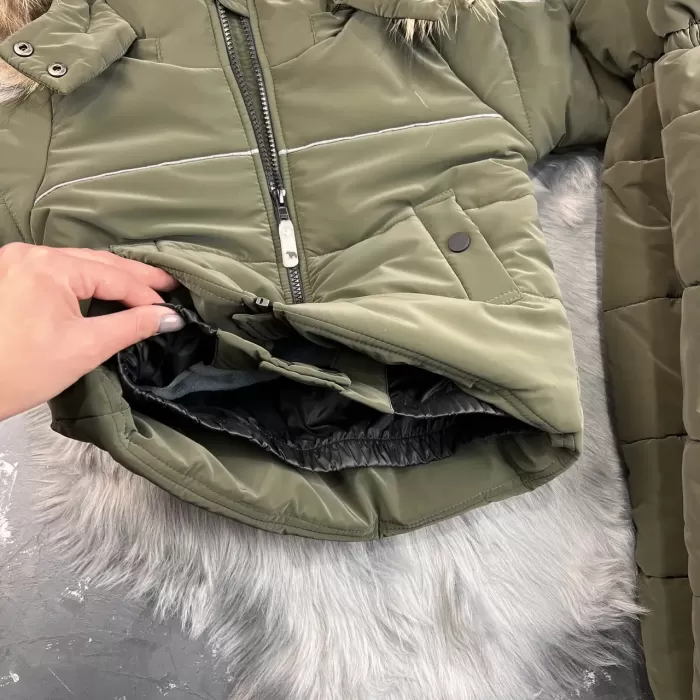 Комбінезон BEWARM Umka khaki дитячий зимовий роздільний