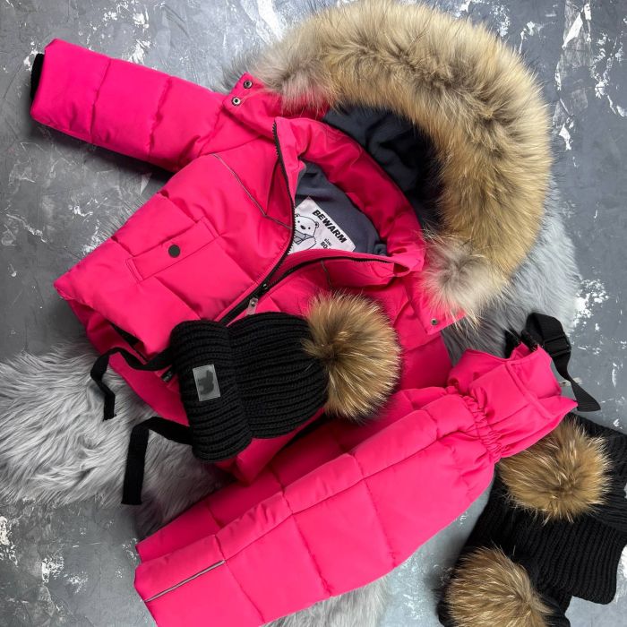 Комбінезон BEWARM Umka Pink дитячий зимовий роздільний