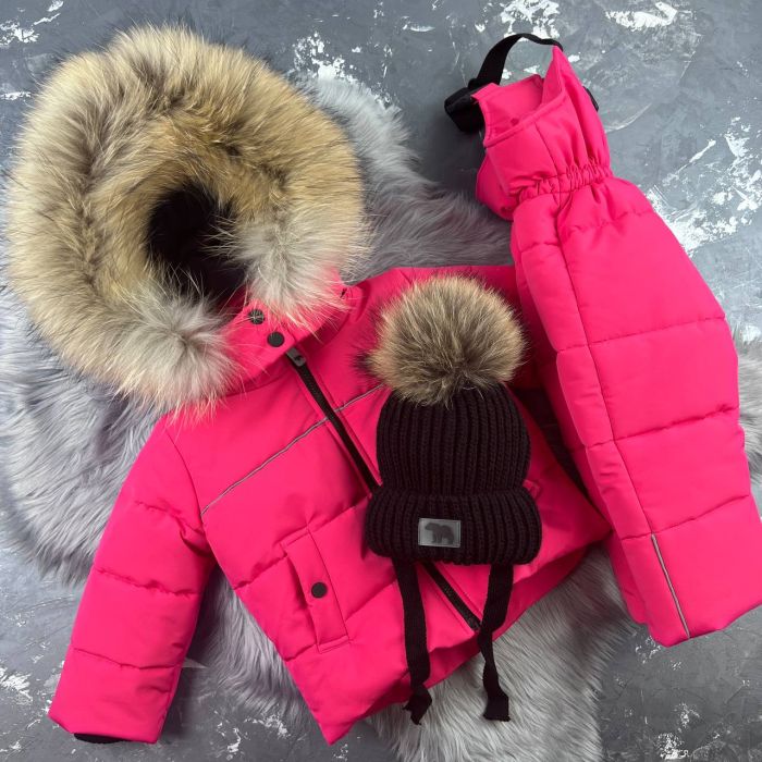Комбінезон BEWARM Umka Pink дитячий зимовий роздільний