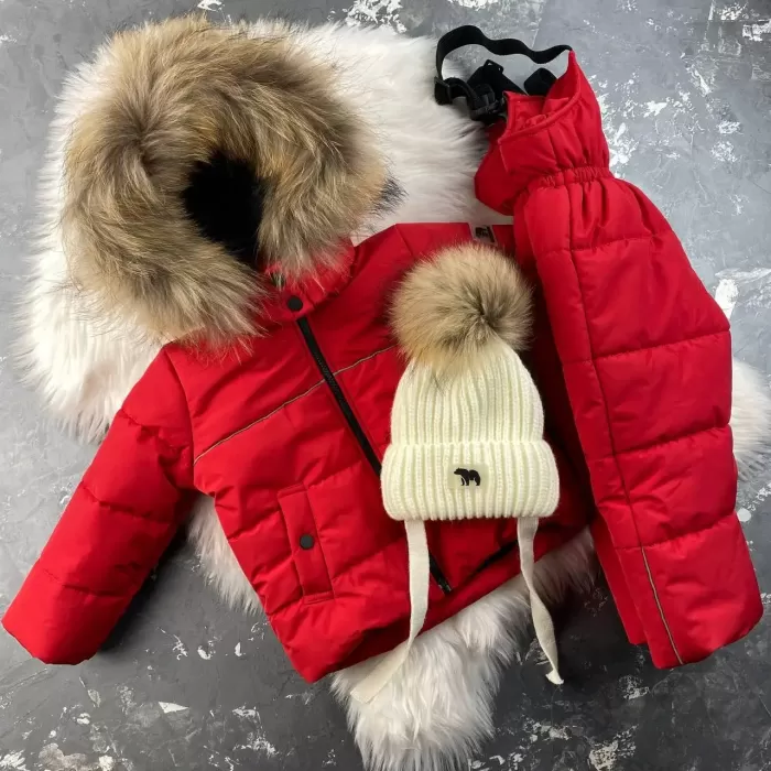 Комбінезон BEWARM Umka Red дитячий зимовий роздільний