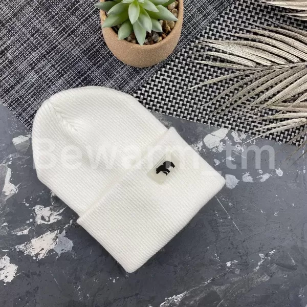 Шапочка дитяча демісезонна beanie white