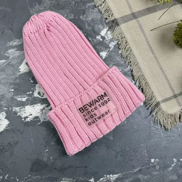 Шапочка дитяча демісезонна banana pink