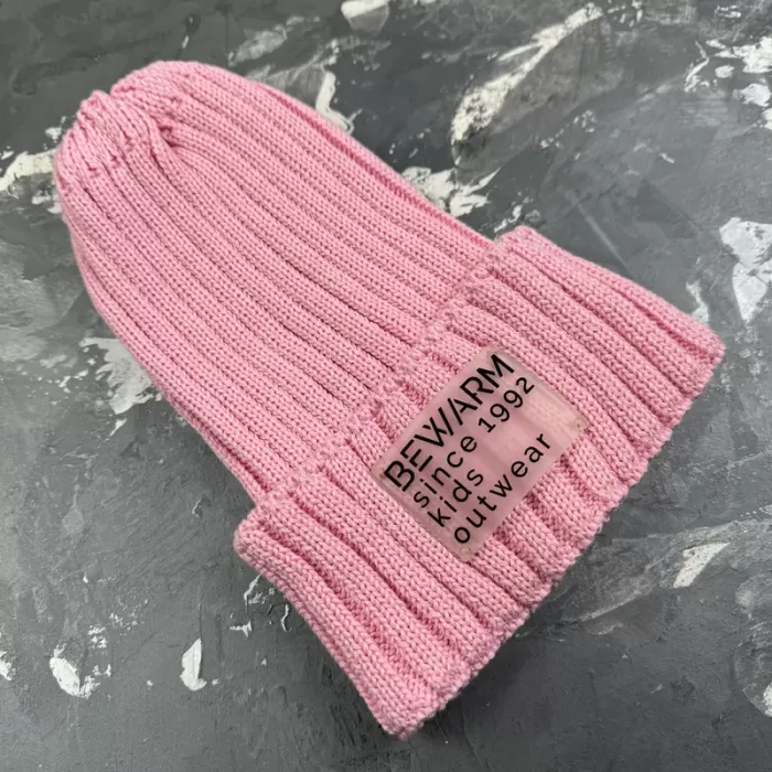 Шапочка дитяча демісезонна banana pink