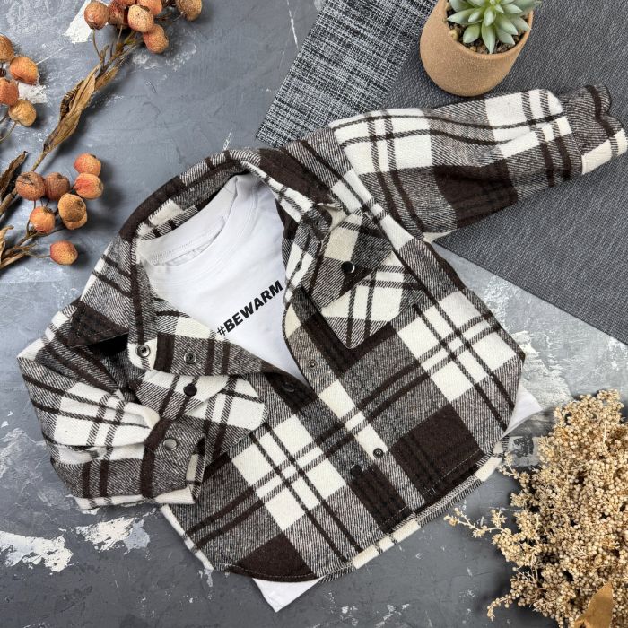 Сорочка дитяча в клітинку BEWARM Choko
