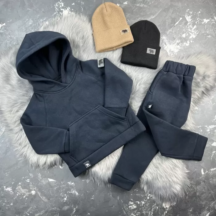 Спортивний дитячий костюм на флісі BEWARM Dark Blue