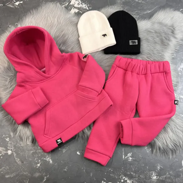 Спортивний дитячий костюм на флісі BEWARM Magenta