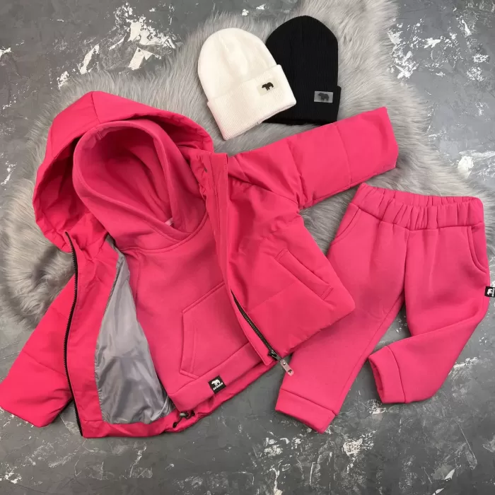 Спортивний дитячий костюм на флісі BEWARM Magenta