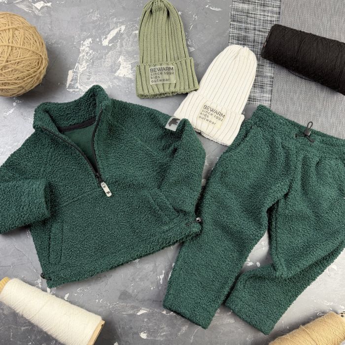Спортивний дитячий костюм Poddy Golden Fleecee BEWARM emerald
