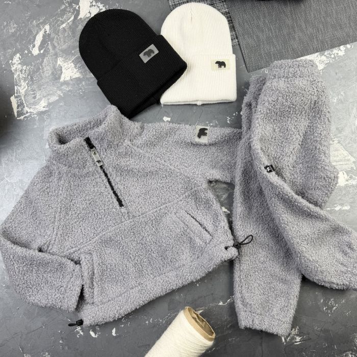 Спортивний дитячий костюм Poddy Golden Fleecee BEWARM gray