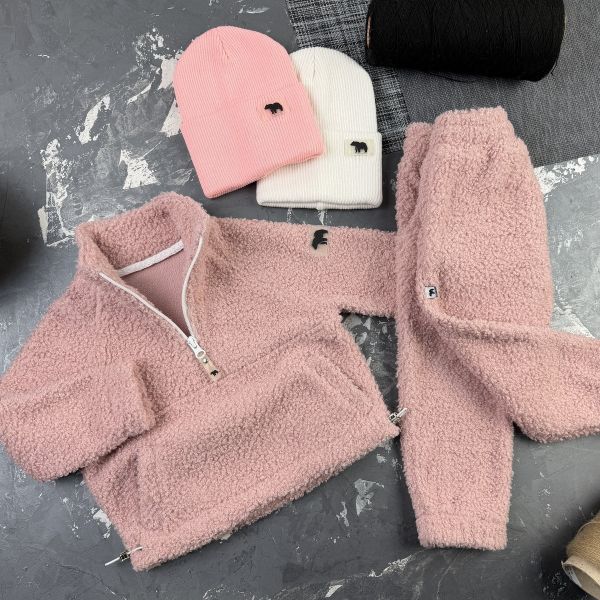 Спортивний дитячий костюм Poddy Golden Fleecee BEWARM pink
