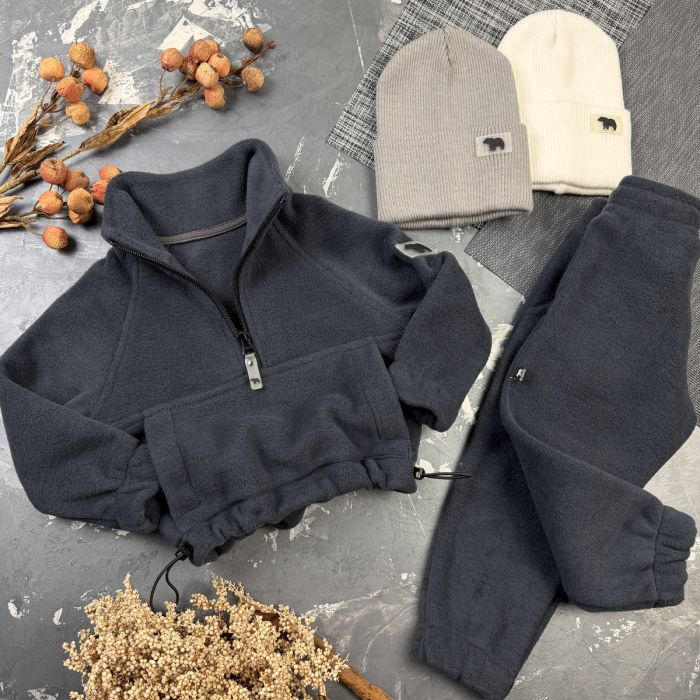 Спортивний дитячий костюм For Relax Polar Fleece BEWARM grafite