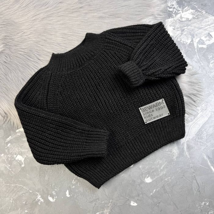 Светр в'язаний дитячий BEWARM чорний